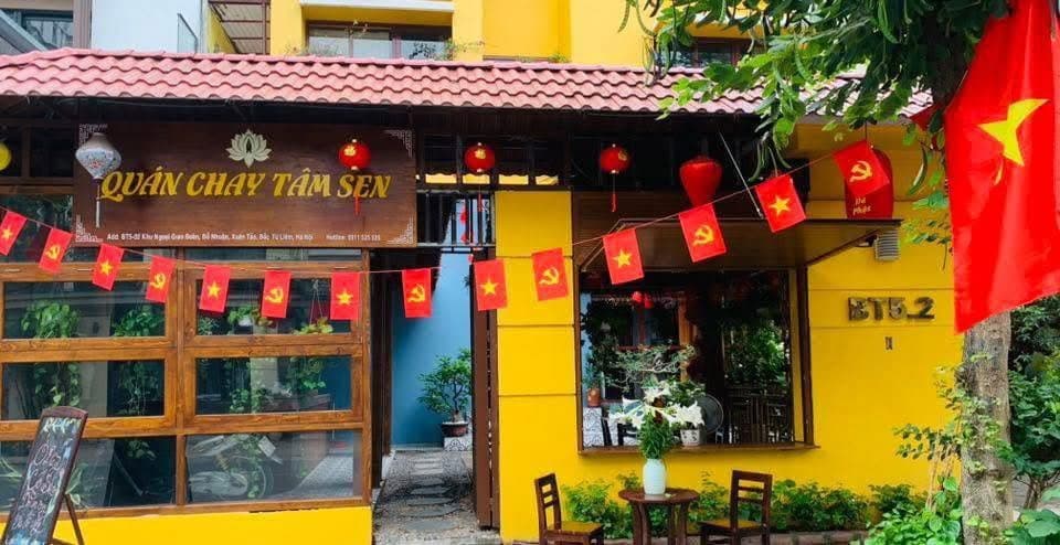 Không gian quán Tâm Sen